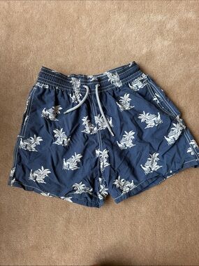 Vilebrequin Navy Blue Swim Shorts, M